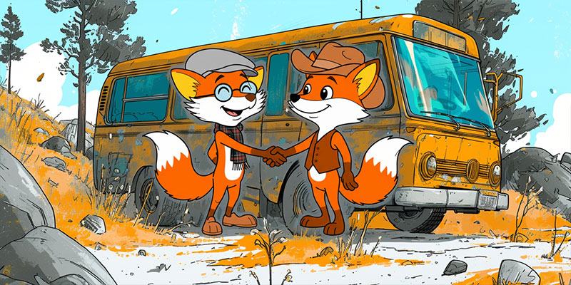 Füchs'e und Füchs'je